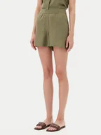 Spodenki damskie - Vero Moda Szorty materiałowe Thea 10333804 Zielony Loose Fit - miniaturka - grafika 1
