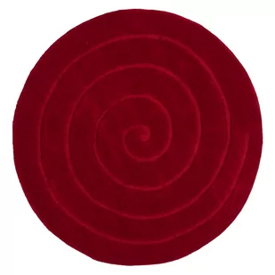 Czerwony wełniany dywan Think Rugs Spiral, ⌀ 140 cm - Dywany - miniaturka - grafika 1