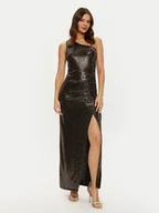 Sukienki - Morgan Sukienka wieczorowa 242-RSHOK Złoty Slim Fit - miniaturka - grafika 1