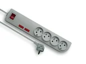 Listwy zasilające - Elgotech Listwa przepięciowa komputerowa 4x2P+Z1.5 m PSF2-401 - miniaturka - grafika 1
