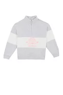 Swetry damskie - DeFacto Sweter z długim rękawem dla dziewczynek - sweter z długim rękawem dla dziewczynek topy szary melanż, 5/6 Y, szary, 5-6 Lata - miniaturka - grafika 1