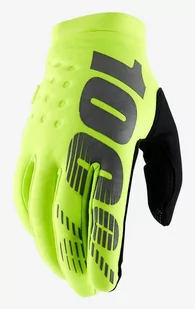 100% Rękawiczki Rowerowe Juniorskie Brisker Fluo Yellow Sto-10016-004-06 Xl - Rękawiczki rowerowe - miniaturka - grafika 1