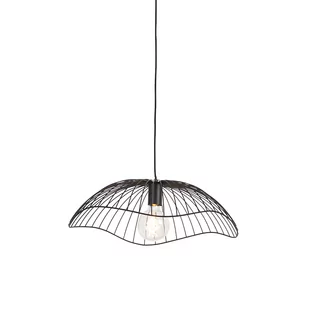 QAZQA Designerska lampa wisząca czarna 50 cm - Pua - Lampy sufitowe - miniaturka - grafika 1