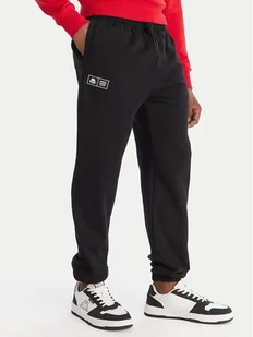 Kappa Spodnie dresowe Olmos 311M2TW Czarny Regular Fit - Spodnie sportowe męskie - miniaturka - grafika 1