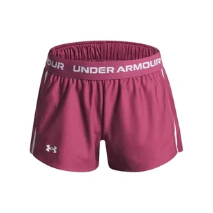 Under Armour G Tech Play Up szorty - fuksja zmierzch/fuksja zmierzch/białe - YXL - Spodenki damskie - miniaturka - grafika 1