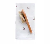 Szczotki do włosów dla dzieci - Lullalove Szczotka Na Ciemieniuchę Z Myjką Beżowe Króliczki - miniaturka - grafika 1