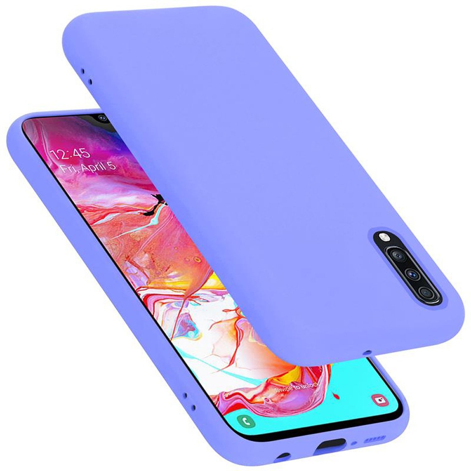 Etui ochronne Cadorabo do Samsung Galaxy A70 / A70s w kolorze fioletowym Etui na telefon komórkowy Pokrowiec TPU Etui