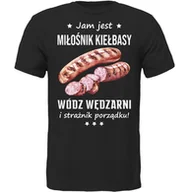 Koszulki męskie - KOSZULKA JAM JEST KIEŁBASA WÓDZ PREZENT MIŁOŚNIK - miniaturka - grafika 1