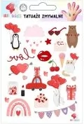 Zabawki kreatywne - Tatuaże zmywalne dla dzieci Walentynki - miniaturka - grafika 1