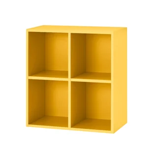 Otwarta szafka ścienna Boxie 80x80x37 cm żółta - Szafki do salonu Otwarta szafka ścienna Boxie 80x80x37 cm żółta - Szafki do salonu - miniaturka - grafika 1