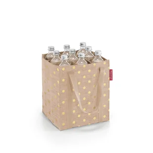 Torba BOTTLEBAG, metallic dots coffee, Reisenthel - Torby i wózki na zakupy - miniaturka - grafika 1