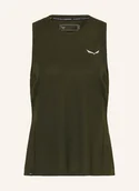 Koszulki i topy damskie - Salewa Tank Top Puez Dry gruen - miniaturka - grafika 1