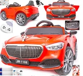 Pojazdy elektryczne dla dzieci - Kabriolet Auto Na Akumulator 12V  Pilot Bujak Skóra , Czerwony - miniaturka - grafika 1