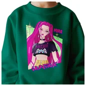 Bluzy dla dziewczynek - BLUZA DZIECIĘCA HUNTRIX MIRA KPOP 134-140 BAWEŁNIANA JAKOŚĆ - miniaturka - grafika 1