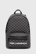 Plecaki - Karl Lagerfeld plecak męski kolor czarny duży wzorzysty - miniaturka - grafika 1