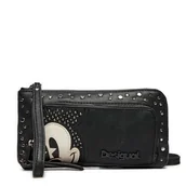 Portfele - Duży Portfel Damski Desigual 24WAYP35 Czarny - miniaturka - grafika 1