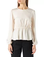 Bluzki damskie - ONLY Women's ONLSAGA DAR Primrose LS O-Neck top WVN bluzka, kremowy, różowy, L - miniaturka - grafika 1