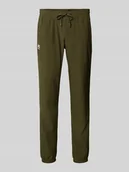 Spodnie sportowe męskie - Spodnie dresowe z elastycznym ściągaczem - miniaturka - grafika 1