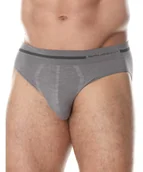 Majtki męskie - Brubeck Slipy Męskie Comfort Wool Merino Ciemnoszary S - miniaturka - grafika 1