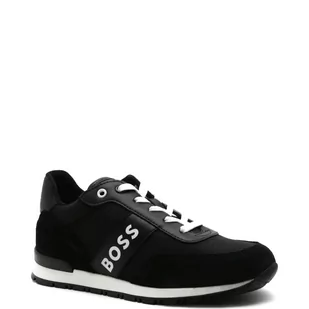 BOSS Kidswear Sneakersy | z dodatkiem skóry - Buty dla chłopców - miniaturka - grafika 1