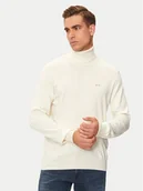 Swetry męskie - La Martina Golf ZMS019 YW091 Écru Regular Fit - miniaturka - grafika 1