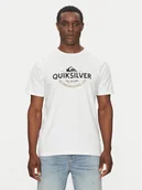 Koszulki męskie - Quiksilver T-Shirt EQYZT08064 Biały Regular Fit - miniaturka - grafika 1