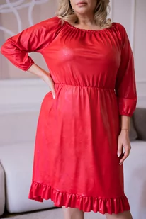 Czerwona Sukienka TERCI - Tono - Sukienki - miniaturka - grafika 1