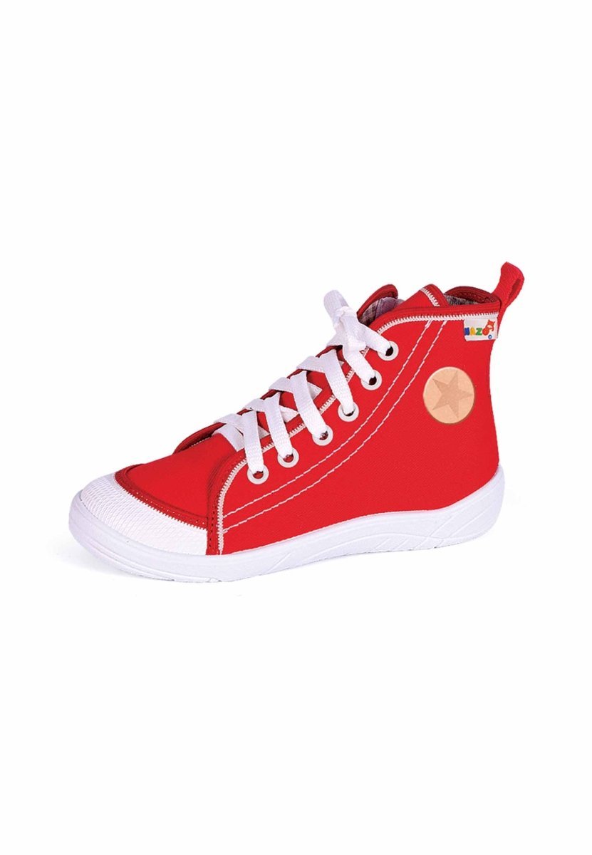 Trampki dziecięce za kostkę czerwoneNazo
