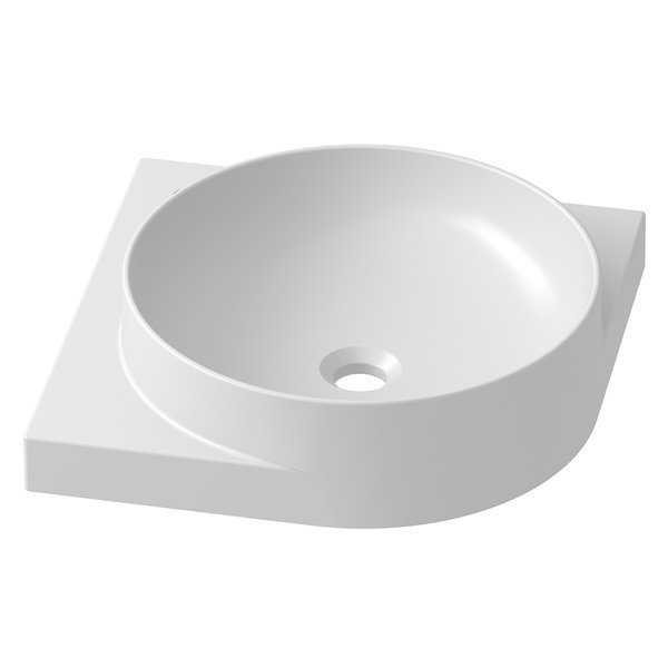 Ravak Yard 450 C umywalka 45x45 cm ścienna do konsoli biała XJX01245000