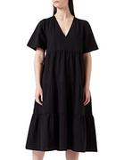 Sukienki - PART TWO Damska sukienka Pampw Dr Dress Relaxed Fit, czarny, 44 PL - miniaturka - grafika 1