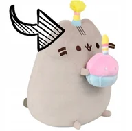 Maskotki i pluszaki - MASKOTKA PUSHEEN z tortem w czapeczce 27cm BIRTHDAY PARTY kot prezent - miniaturka - grafika 1