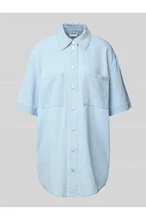 Sukienka jeansowa z kieszeniami na piersi model OREGON - Noisy May - Sukienki - miniaturka - grafika 1