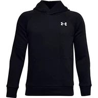 Bluzy dla dziewczynek - Under Armour Bluza UA RIVAL COTTON HOODIE-BLK - M 1357591-001_M - miniaturka - grafika 1