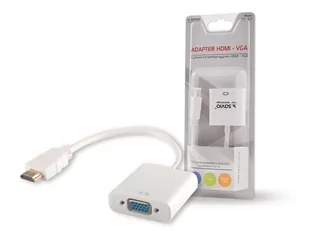 Savio Adapter cl-27 (HDMI M - D-Sub (VGA) F; 0,10m; kolor biały) cl-27 - Adaptery i przejściówki - miniaturka - grafika 1