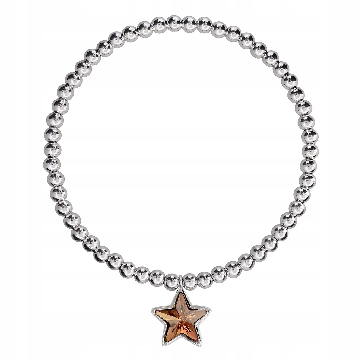 SREBRNA BRANSOLETKA 925 GWIAZDKA SWAROVSKI