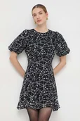 Sukienki - Silvian Heach sukienka kolor czarny mini rozkloszowana - miniaturka - grafika 1