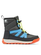 Buty dla chłopców - Sorel Śniegowce Youth Whitney II Plus Lace Wp 2088591093 Czarny - miniaturka - grafika 1