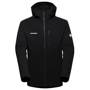 Męska kurtka softshellowa Mammut Ultimate Comfort SO Hooded Jacket Men Rozmiar: M / Kolor: czarny - Kurtki męskie - miniaturka - grafika 1