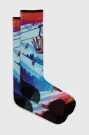 Skarpetki męskie - Smartwool skarpety narciarskie Ski Zero Cushion Ski Day Print OTC - miniaturka - grafika 1