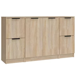 Lumarko 3-częściowa komoda, dąb sonoma, materiał drewnopochodny - Komody - miniaturka - grafika 3