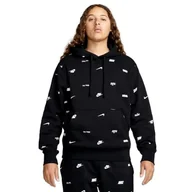 Koszulki męskie - Nike FB7434-010 M NK Club+ BB PO Hoodie AOP Długa koszulka Męska czarny/biały Rozmiar 3XL-T - miniaturka - grafika 1