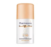 Podkłady do twarzy - Pharmaceris Pharmaceris F fluid ochronno korygujący z ochroną spf 50+ IVORY 01 30 ml - miniaturka - grafika 1