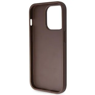 Etui Guess GUHCP14XP4TDSCPW na iPhone 14 Pro Max 6.7" - brązowe Crossbody 4G Metal Logo - Etui i futerały do telefonów - miniaturka - grafika 8