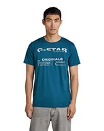 Koszulki męskie - G-STAR RAW Męski T-shirt Originals R T, Blue (Nitro C506-1861), XS - miniaturka - grafika 1