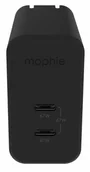 Ładowarki do telefonów - Mophie Gan Charger Dual - ładowarka sieciowa z podwójnym wejściem USB-C 67W biała - miniaturka - grafika 1
