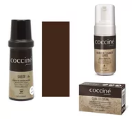 Środki do obuwia i ubrań - Zestaw do renowacji zamszu i nubuku pianka + gumka + odświeżacz koloru ciemny brąz - miniaturka - grafika 1