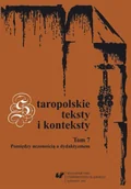 Filologia i językoznawstwo - Staropolskie teksty i konteksty T.7 - red. Teresa Banaś-Korniak, Jan Malicki - miniaturka - grafika 1