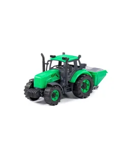 Polesie 91239 Traktor ''; Progres''; rolniczy inercyjny zielony w pudełku - Samochody i pojazdy dla dzieci - miniaturka - grafika 1
