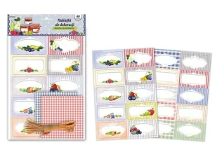 Naklejki na przetwory B4/4K - Beniamin - Szkolne artykuły papiernicze - miniaturka - grafika 1