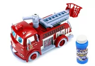 Samochody i pojazdy dla dzieci - Zabawka straż pożarna na baterie puszcza bańki 0007 - miniaturka - grafika 1